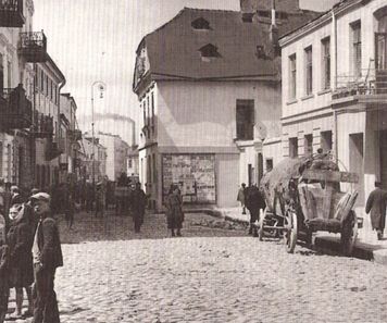 Wolborska gatan i Lodz innan kriget